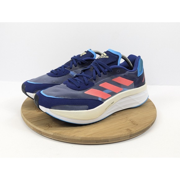 Adidas Adizero Boston 10 Marathon Running Shoes Men Size 10.5 Blue White Sneaker main image 6